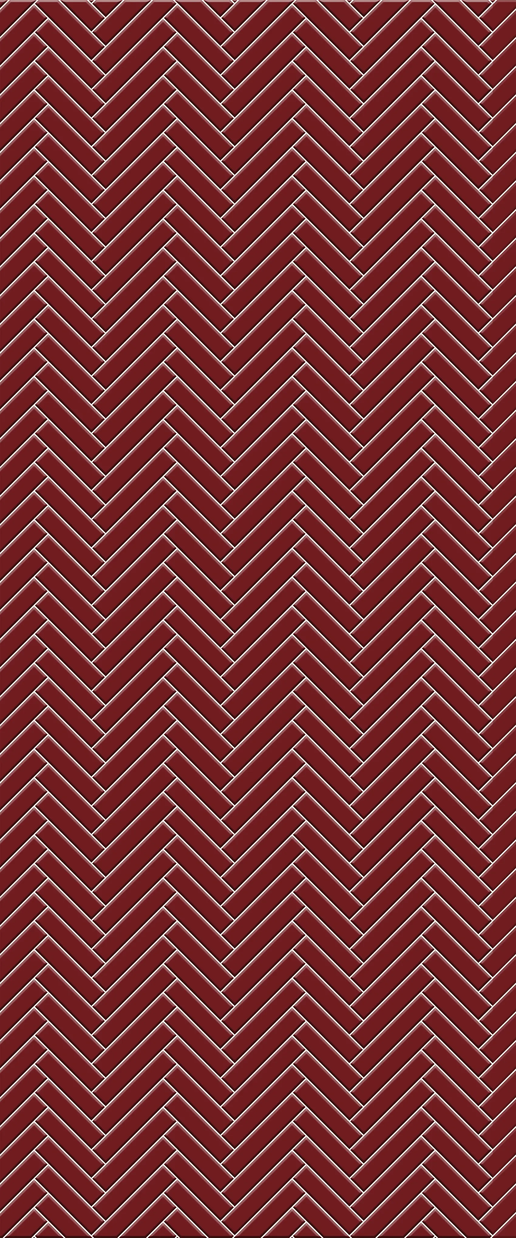 Red Single Herringbone Tile Acrylic Shower Panel 2440mm x 1220mm ( 3mm Thick)