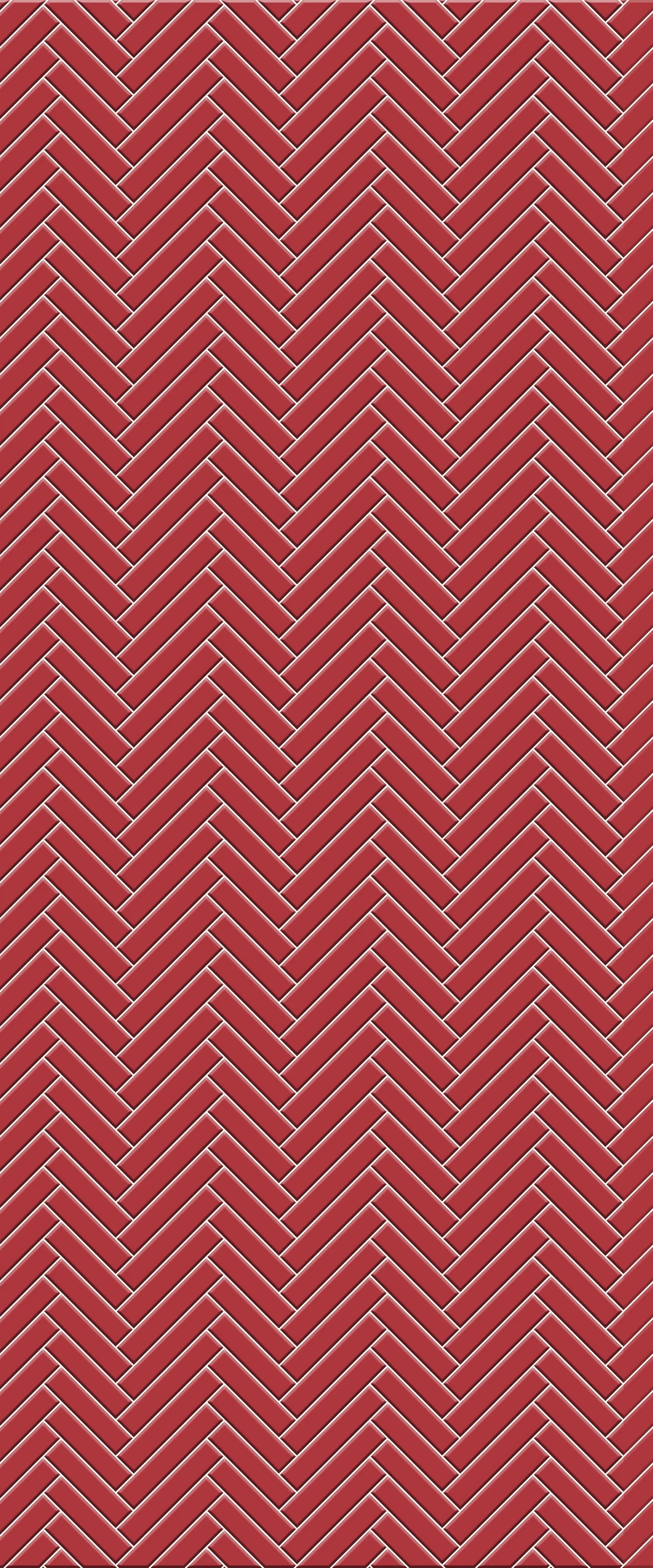 Red Single Herringbone Tile Acrylic Shower Panel 2440mm x 1220mm ( 3mm Thick)