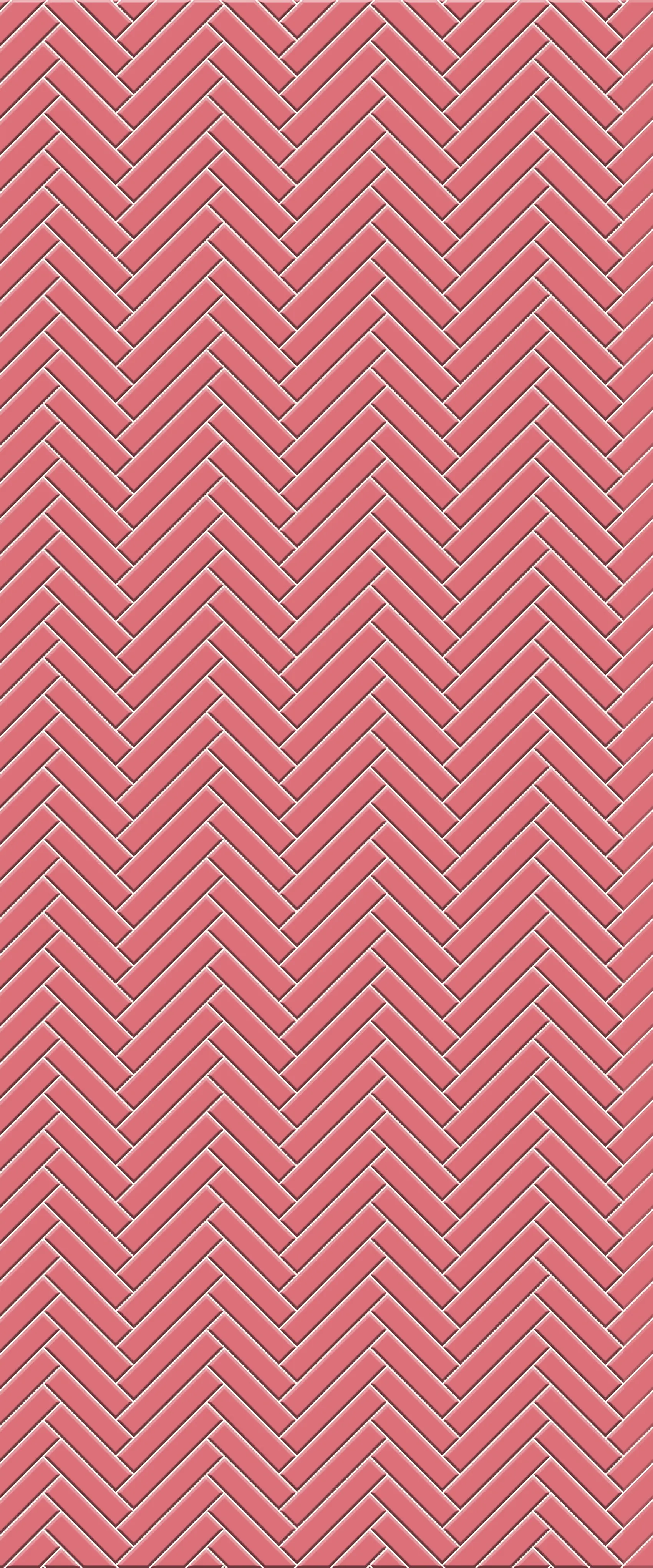 Red Single Herringbone Tile Acrylic Shower Panel 2440mm x 1220mm ( 3mm Thick)