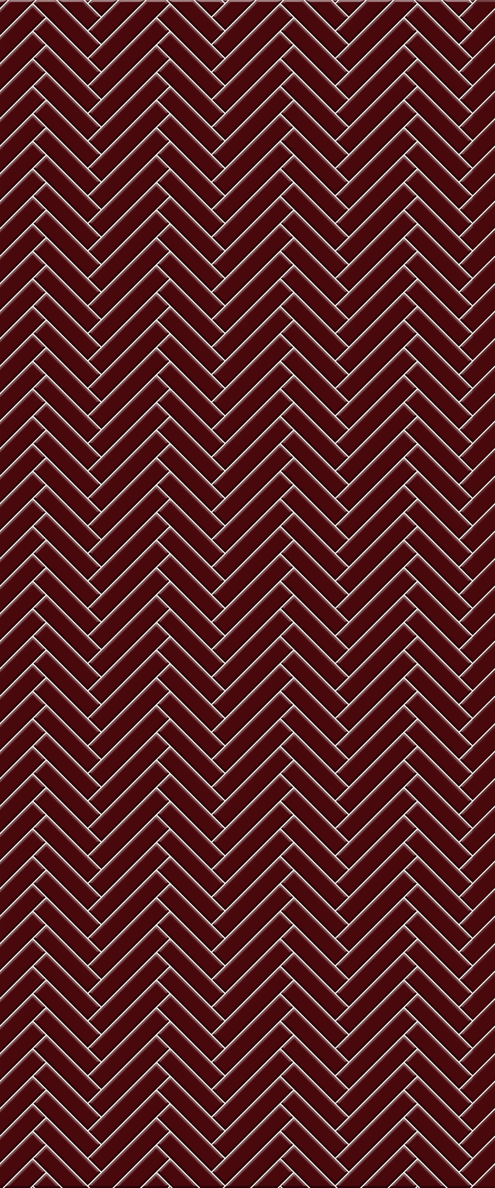 Red Single Herringbone Tile Acrylic Shower Panel 2440mm x 1220mm ( 3mm Thick)