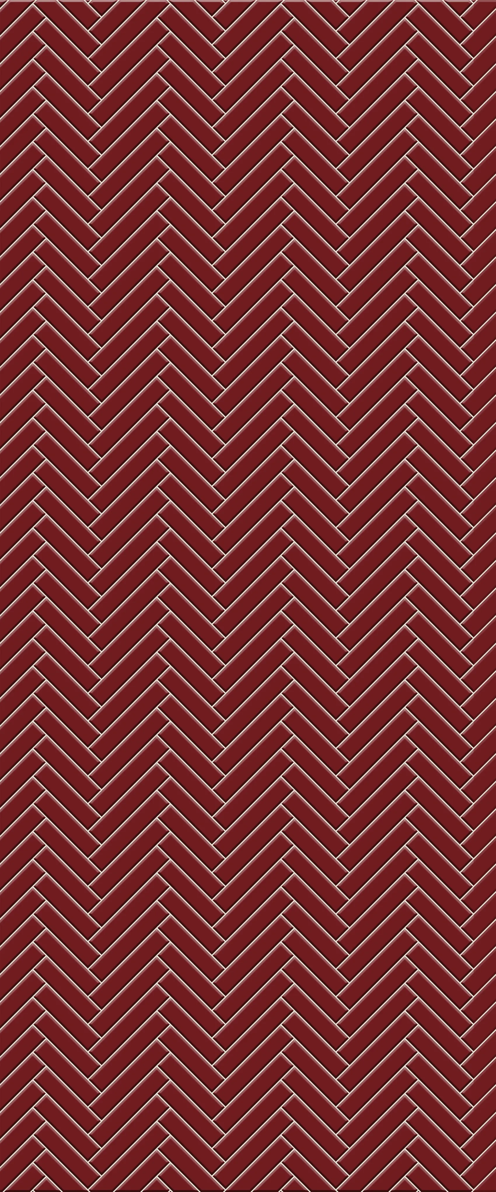 Red Single Herringbone Tile Acrylic Shower Panel 2440mm x 1220mm ( 3mm Thick)