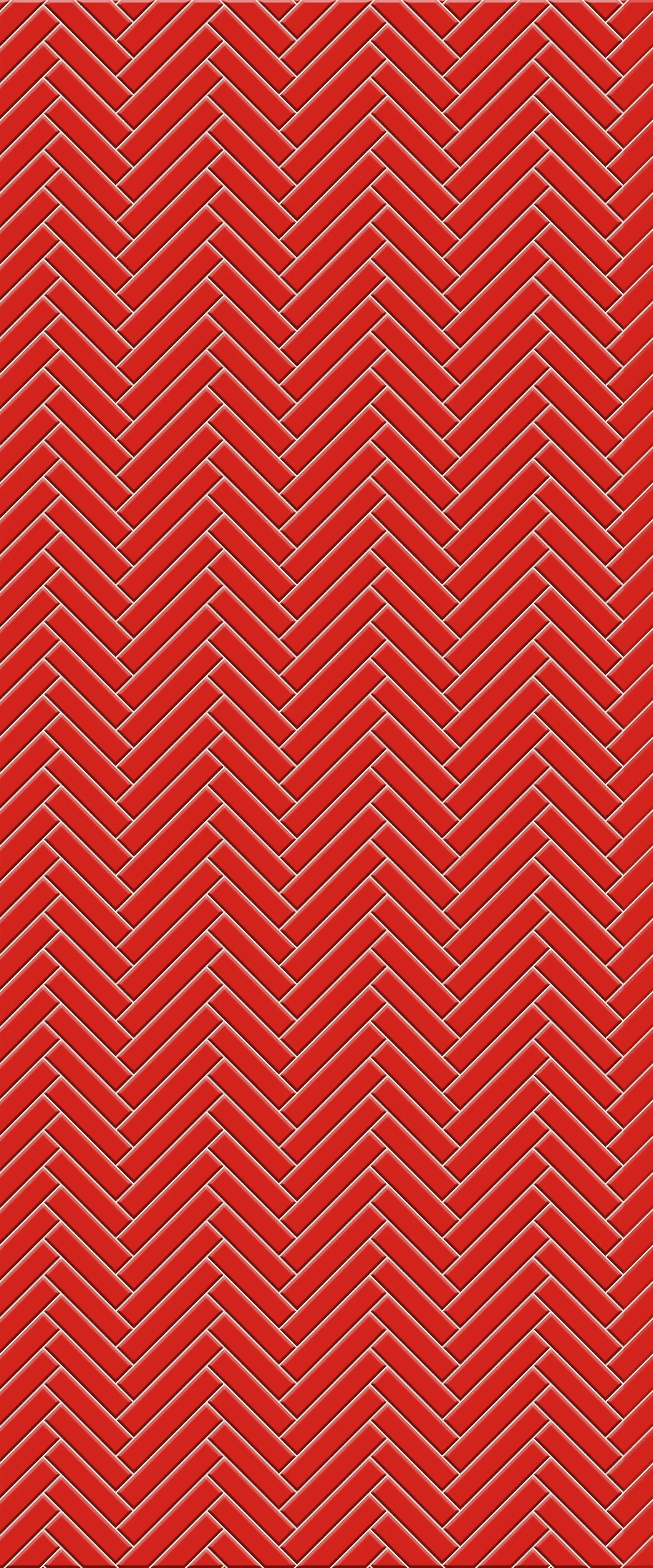 Red Single Herringbone Tile Acrylic Shower Panel 2440mm x 1220mm ( 3mm Thick)