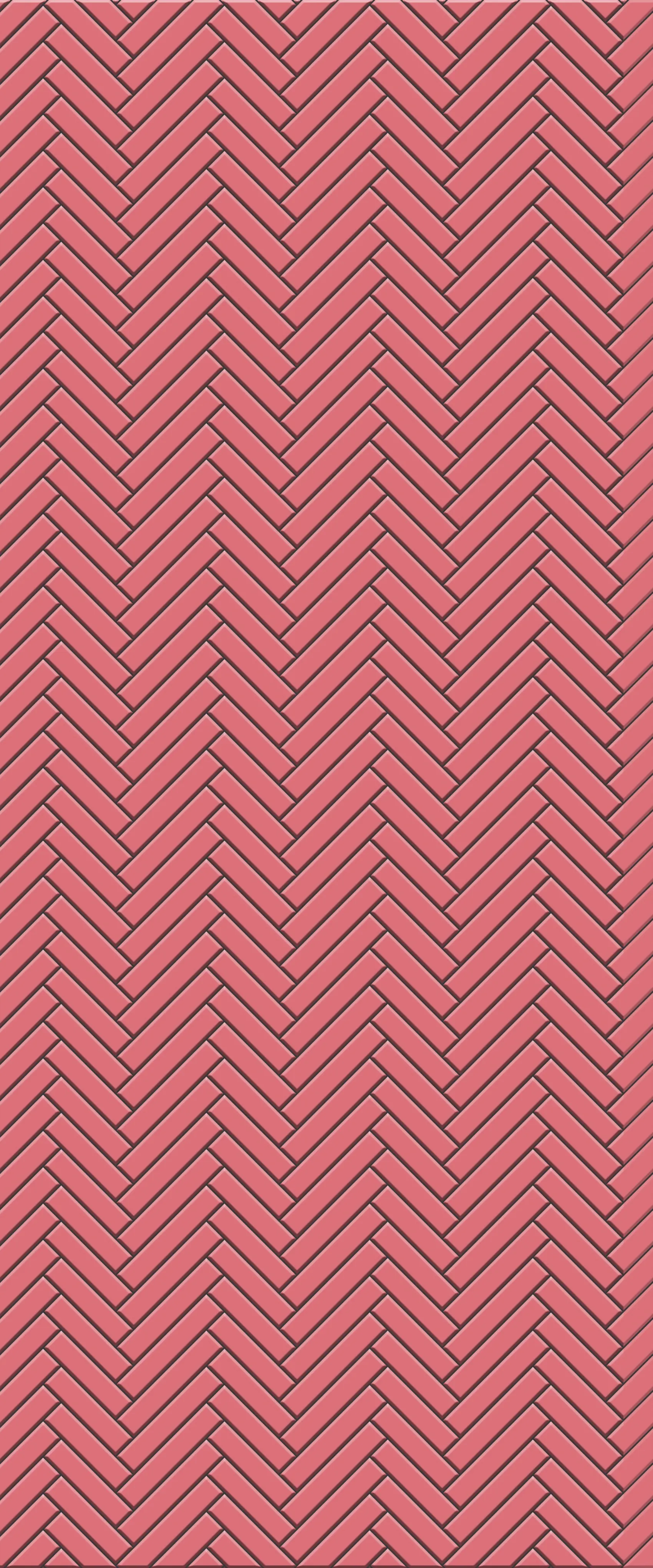 Red Single Herringbone Tile Acrylic Shower Panel 2440mm x 1220mm ( 3mm Thick)