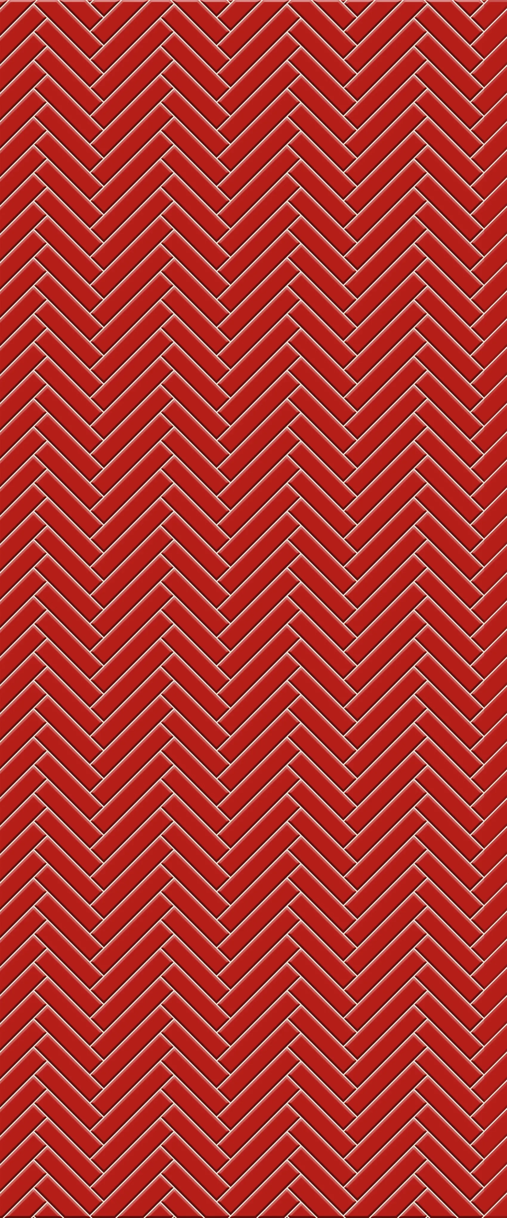 Red Single Herringbone Tile Acrylic Shower Panel 2440mm x 1220mm ( 3mm Thick)