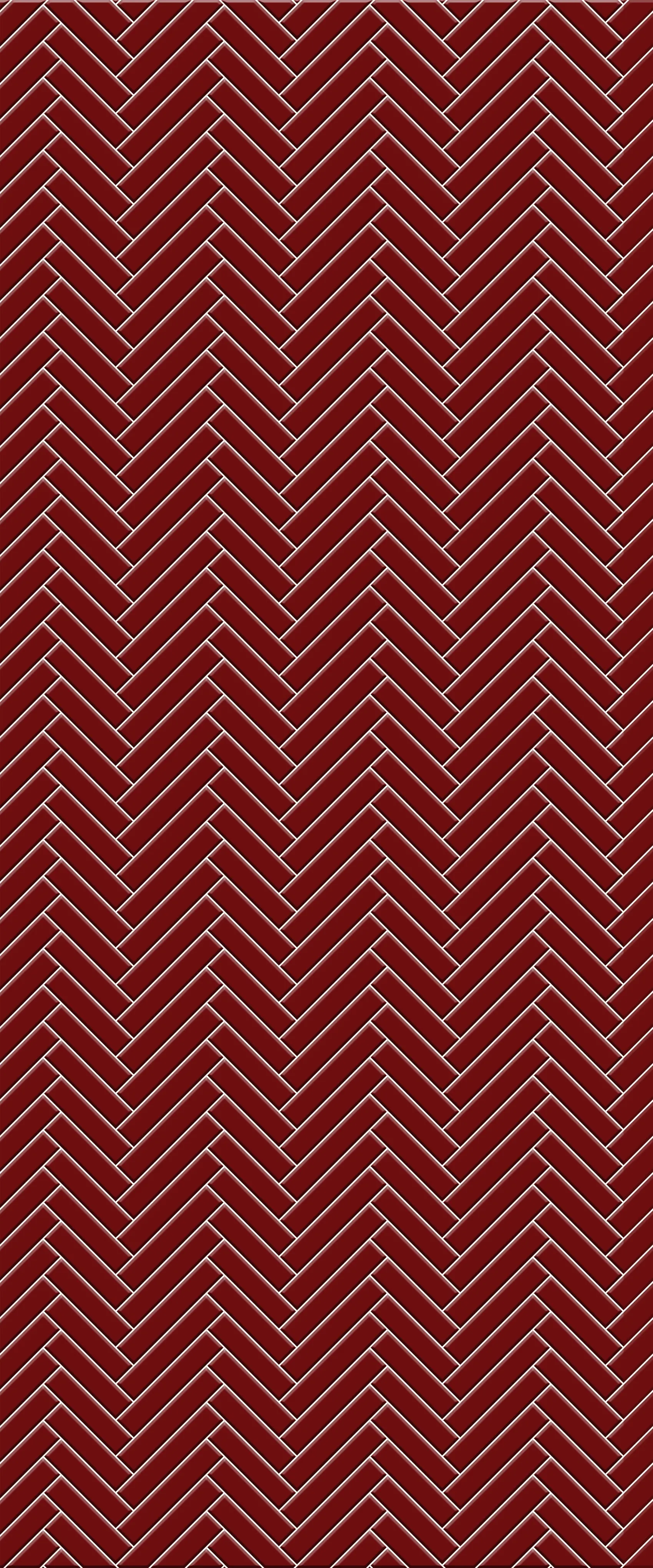 Red Single Herringbone Tile Acrylic Shower Panel 2440mm x 1220mm ( 3mm Thick)