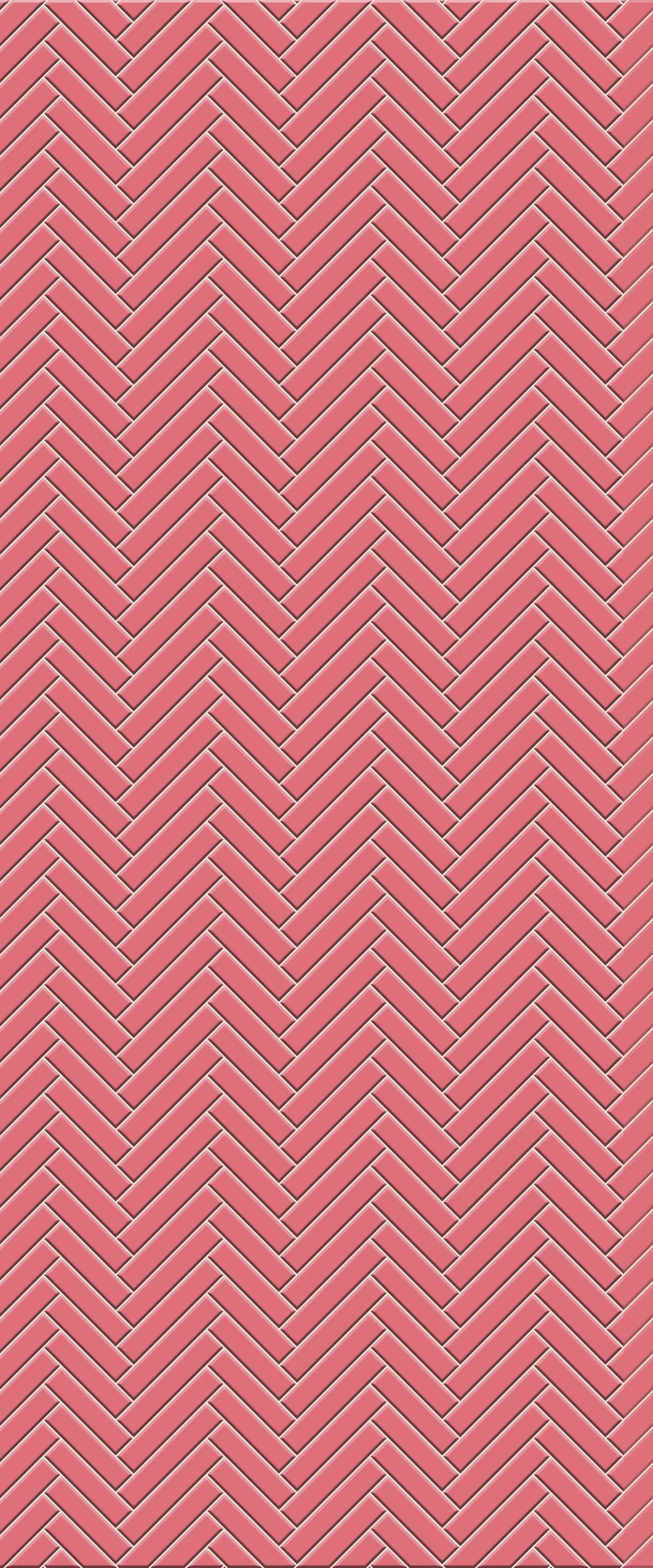 Red Single Herringbone Tile Acrylic Shower Panel 2440mm x 1220mm ( 3mm Thick)