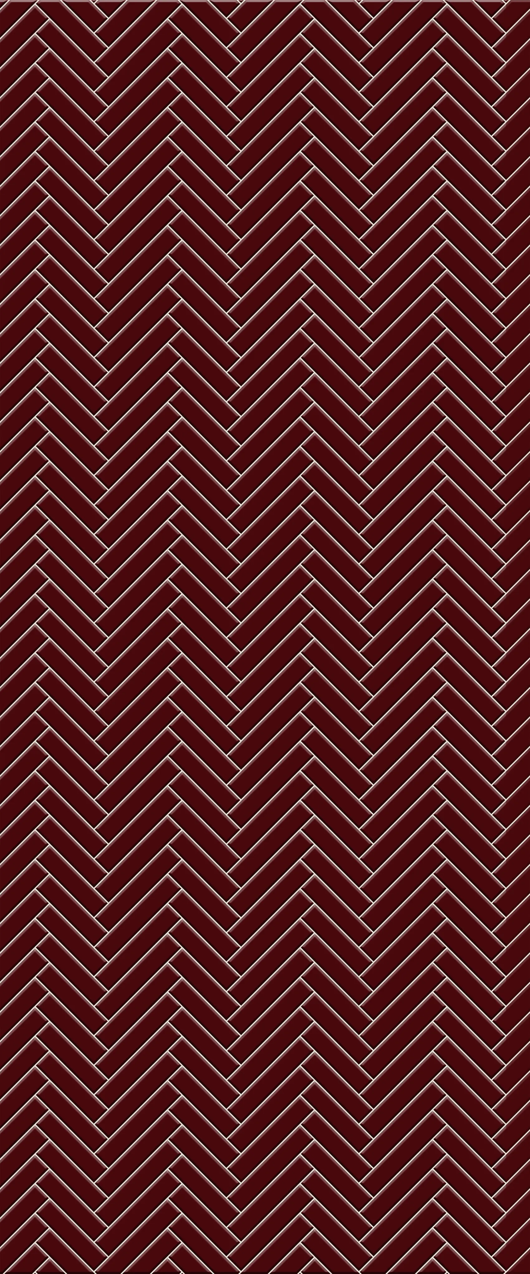 Red Single Herringbone Tile Acrylic Shower Panel 2440mm x 1220mm ( 3mm Thick)