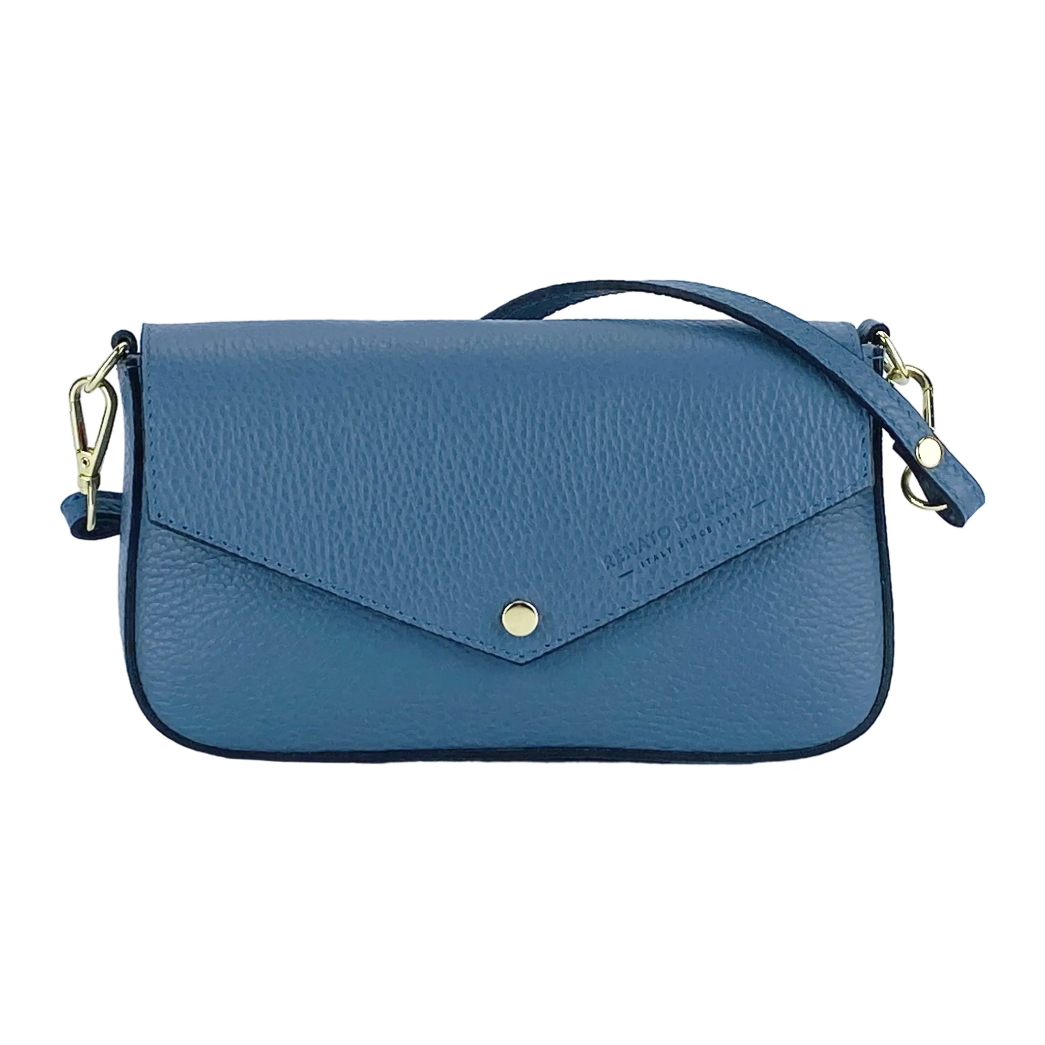 Renato Borzatta Small Chain Shoulder Bag Blue