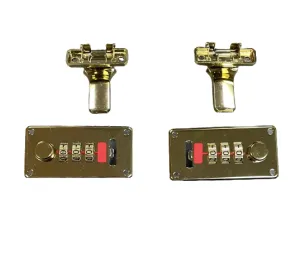 Replacement Hard Briefcase 3 Dial Combination Brass Locks W/Rivets