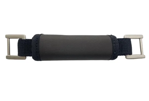 Replacement Webbing Padded Handle with Nickel Hardware - 8.5"