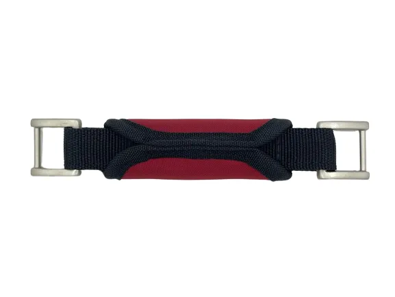Replacement Webbing Padded Handle with Nickel Hardware - 8.5"