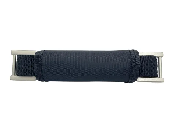 Replacement Webbing Padded Handle with Nickel Hardware - 8.5"