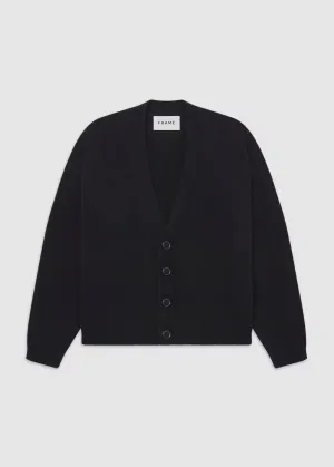 Rib Cardigan - Black