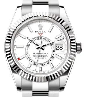 Rolex 326934 White Dial Sky Dweller