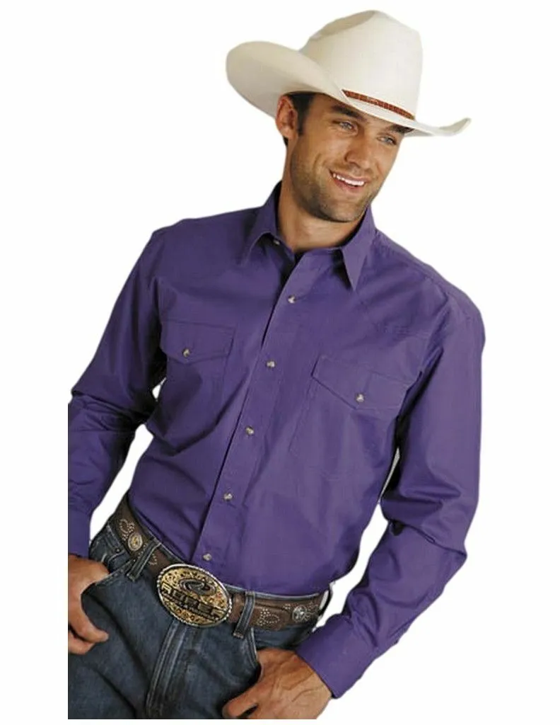 Roper Purple Men's Western Shirt