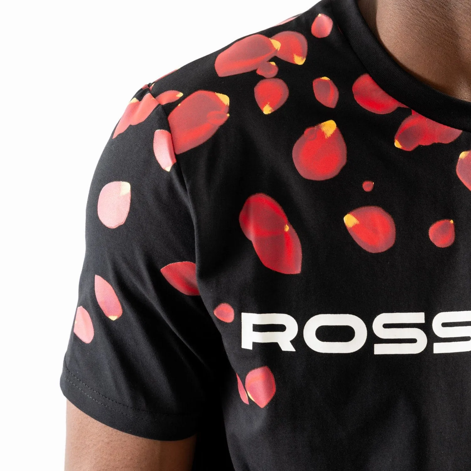 Rossimoda Men's Rose Pebble T Shirt Black