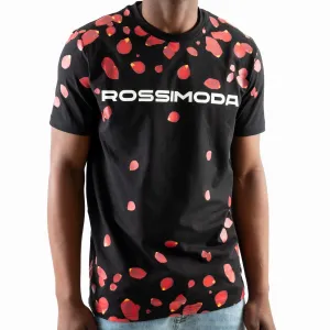 Rossimoda Men's Rose Pebble T Shirt Black