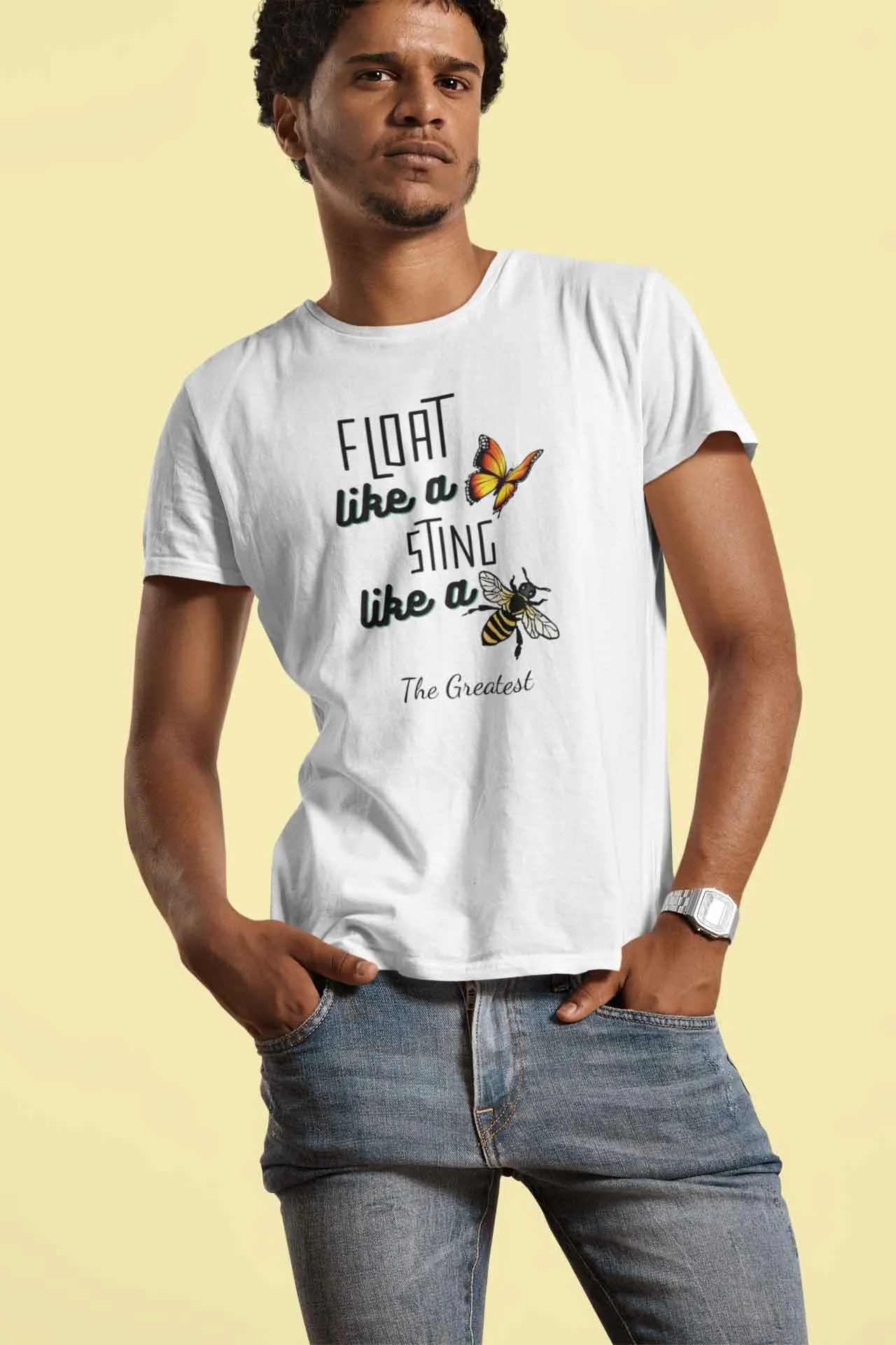 Round Neck T-Shirt (Men) - Bee The Greatest (9 Colours)