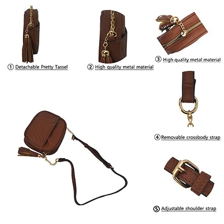 SALE! Mustard Chic Faux Leather NGIL Crossbody Bag