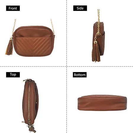 SALE! Mustard Chic Faux Leather NGIL Crossbody Bag