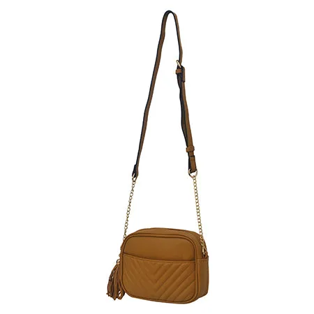 SALE! Mustard Chic Faux Leather NGIL Crossbody Bag