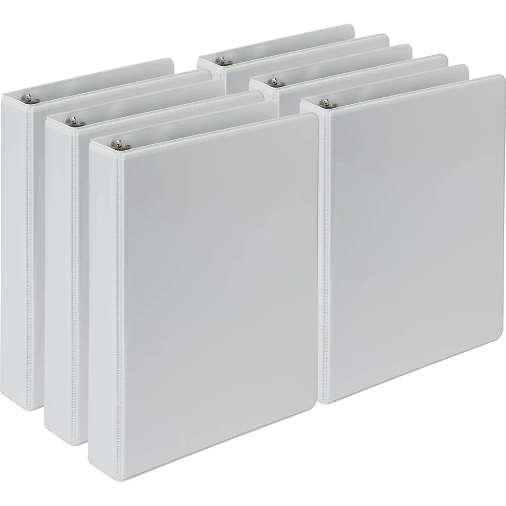 Samsill Econo Jr Bnd View 1" White 6pk