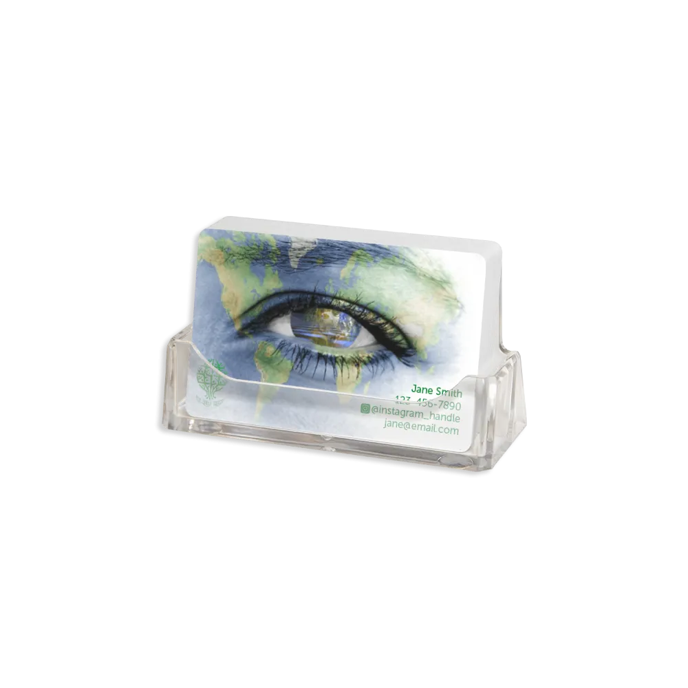 Single Slot Plastic Business Card Holder
