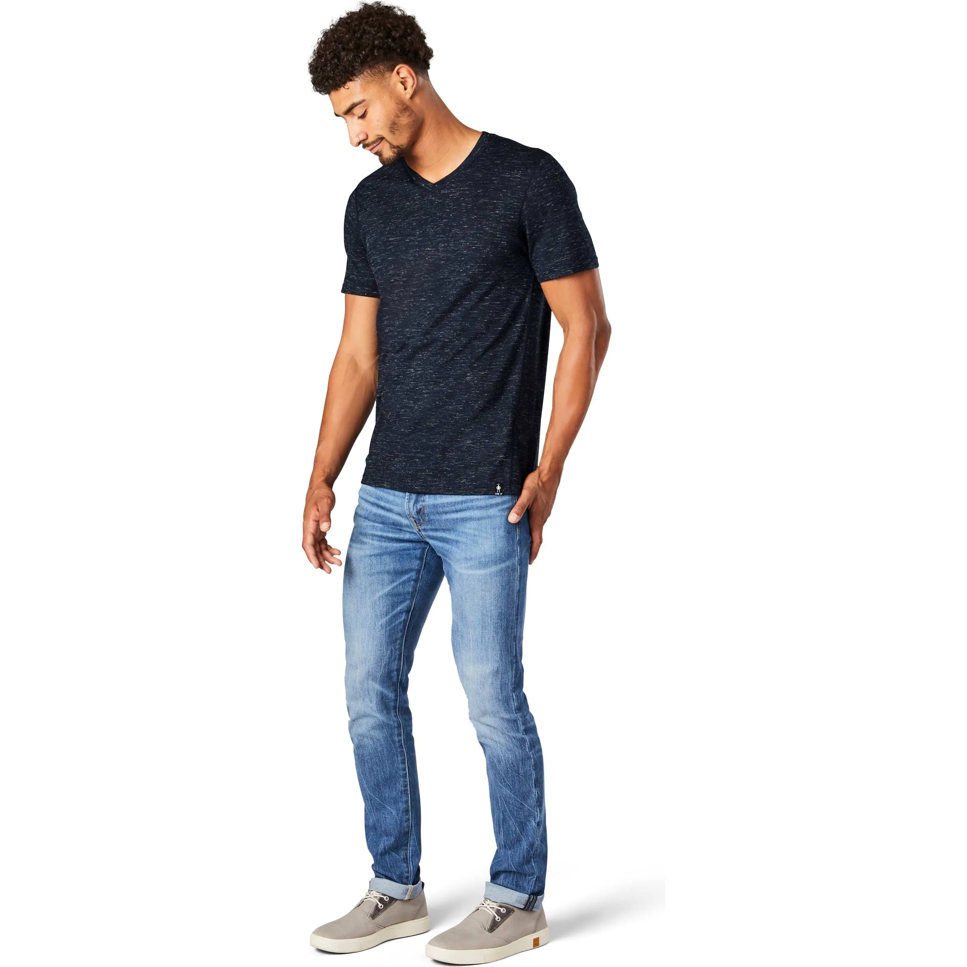 Smartwool Mens Merino Hemp Blend Short-Sleeve V-Neck Tee