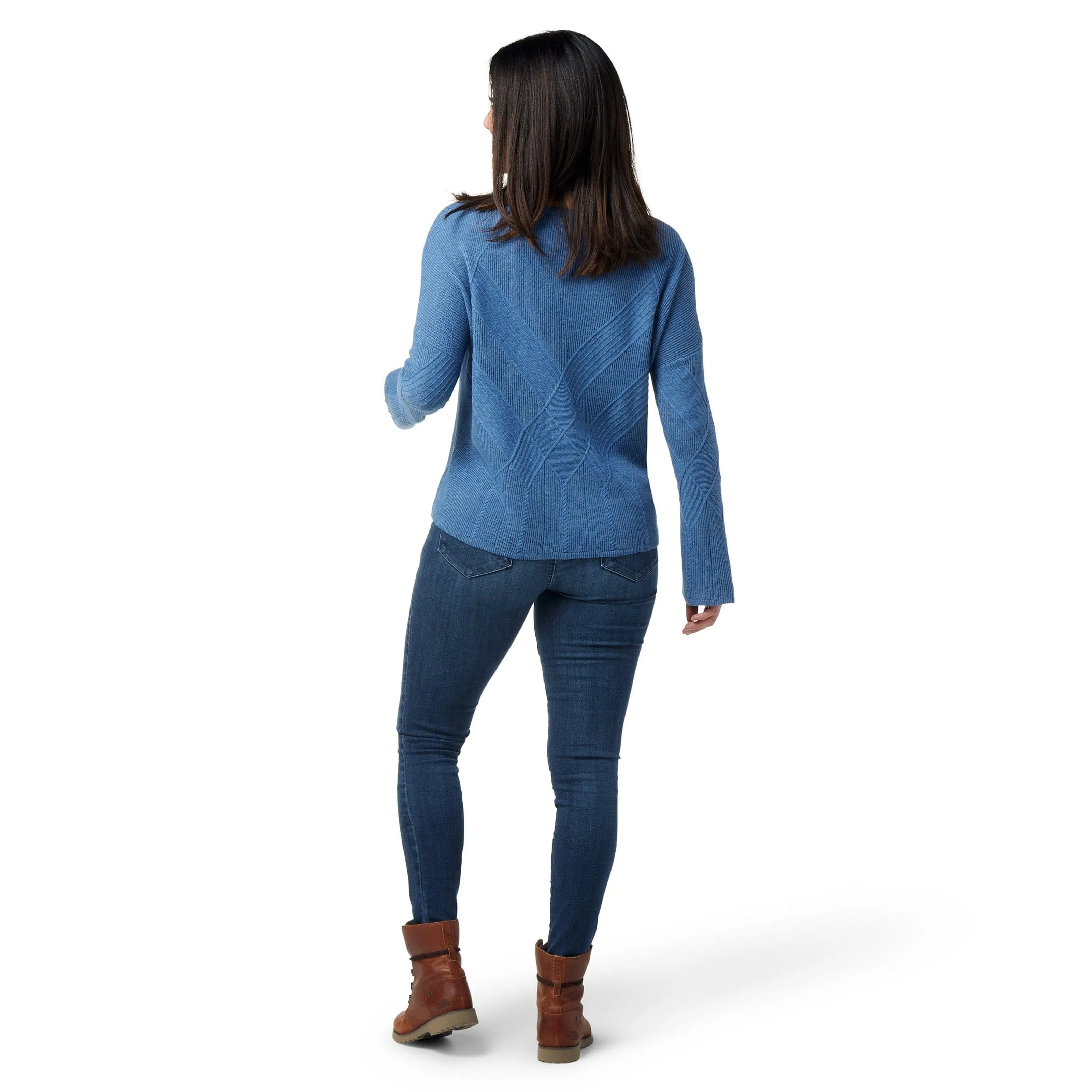 Smartwool Womens Shadow Pine Cable V-Neck Sweater
