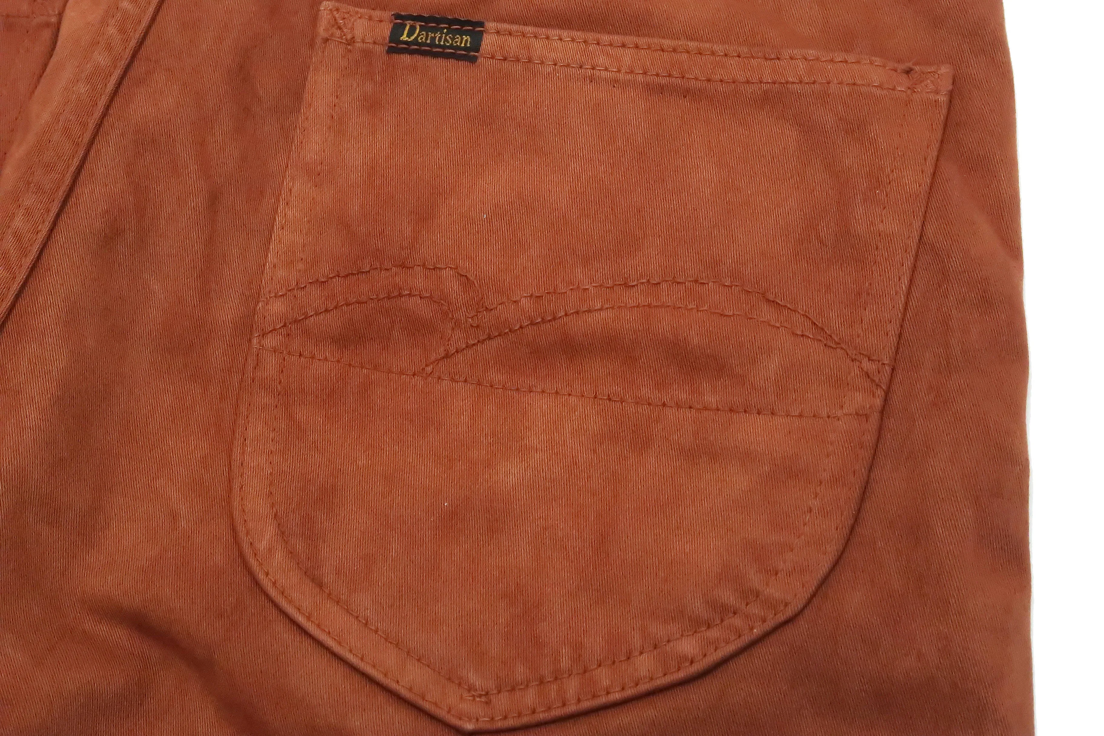 Studio D'artisan Slim Tapered Pants Men's Amami Dorozome EASTERNER Cotton Sateen Jeans with Natural Mud Dye 1852-DORO Brown