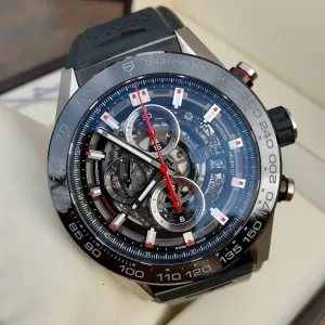 Tag Heuer Carrera CAR2A1Z Calibre Heuer 01 Automatic  Skeleton Dial Chronograph Wristwatch