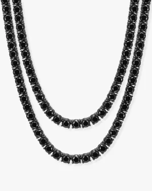 Tennis Chain Stack - Black
