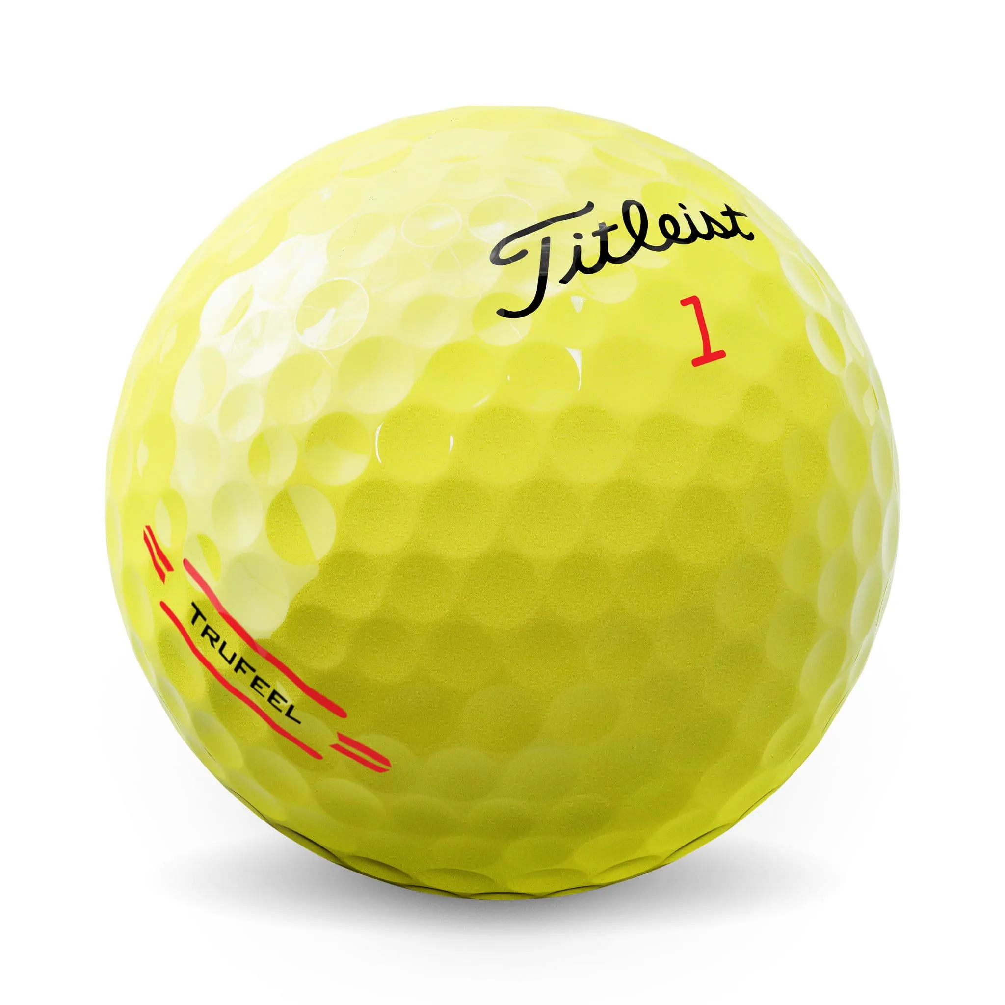 Titleist TruFeel Golf Ball, Yellow, One Dozen, Yellow, 12 Pack