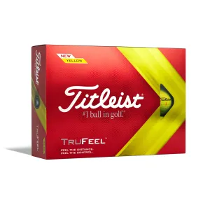 Titleist TruFeel Golf Ball, Yellow, One Dozen, Yellow, 12 Pack