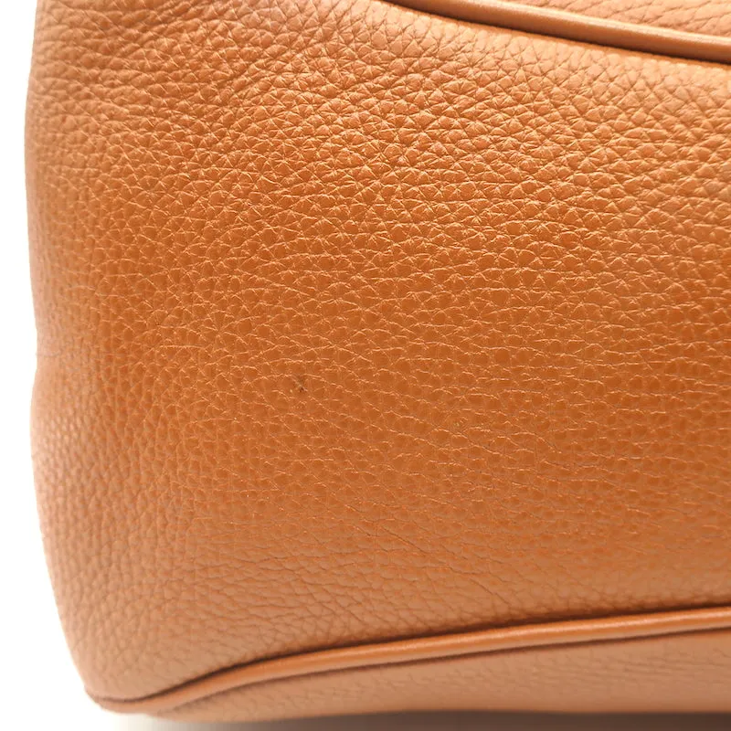 Tod's Buckled Tote Camel Grained Leather Medium Shoulder Bag