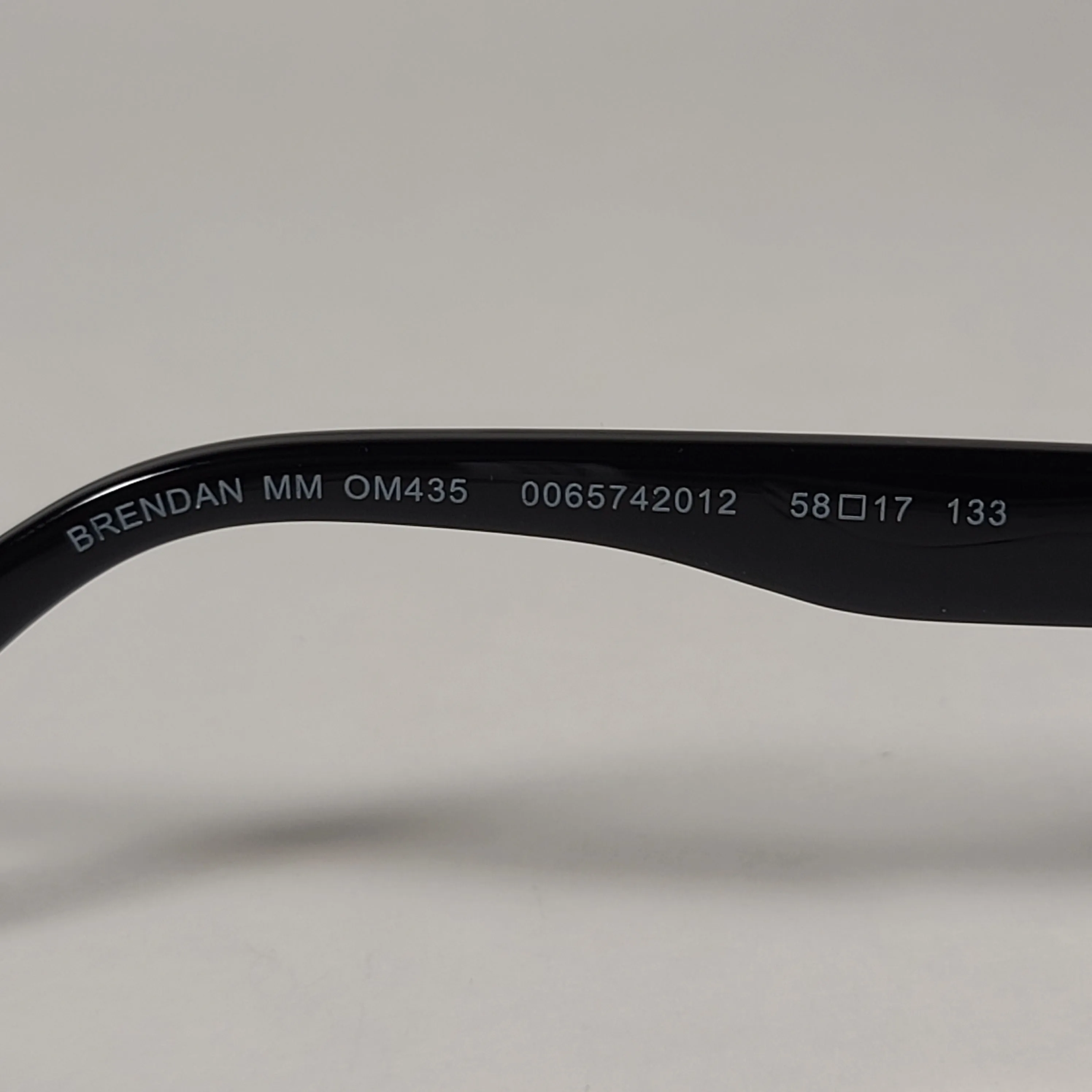 Tommy Hilfiger Brendan Rectangular Sunglasses Silver And Black Frame Blue Gray Lens BRENDAN MM OM435