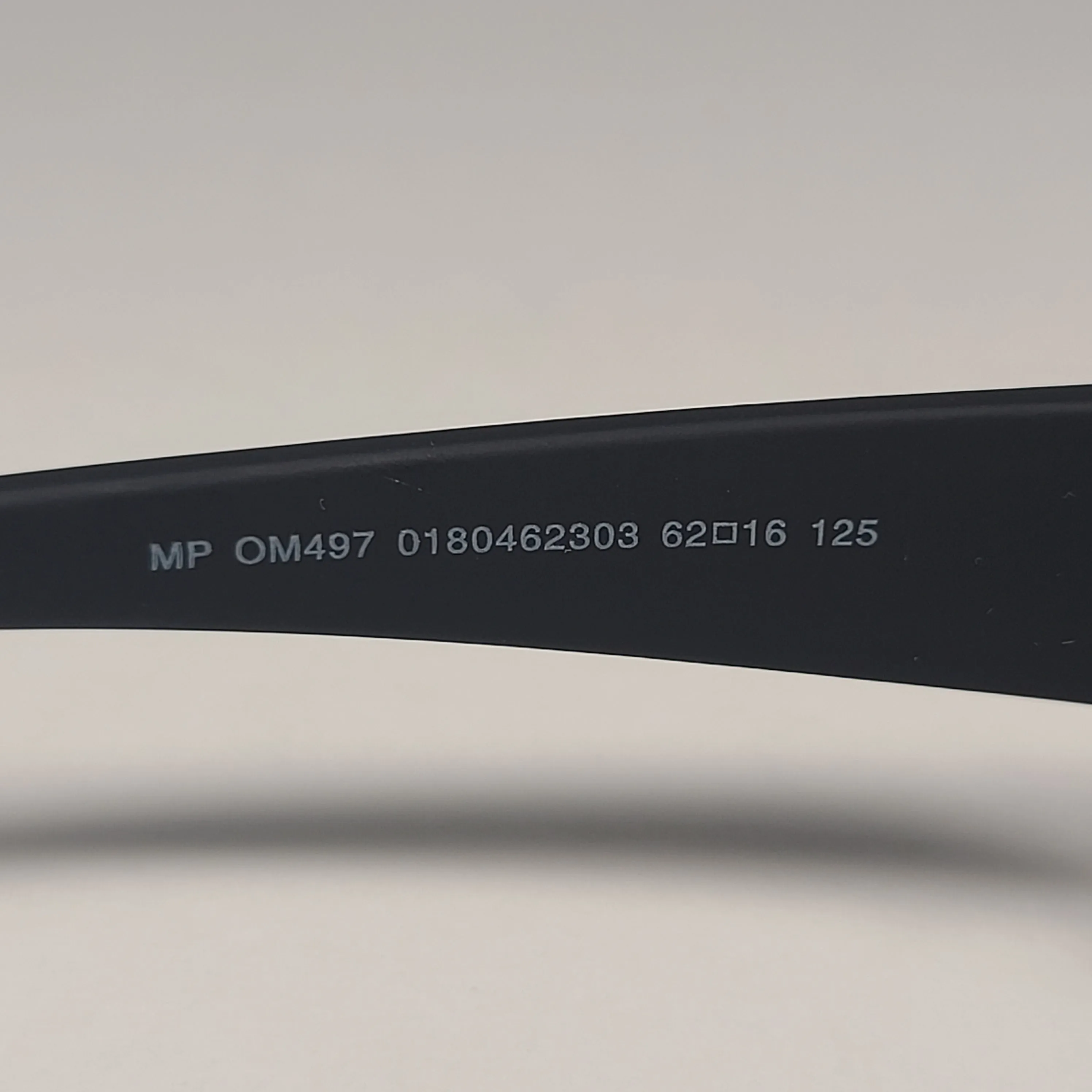Tommy Hilfiger "Bob" MP OM497 Rectangular Sunglasses Sport Matte Black Gray Lens