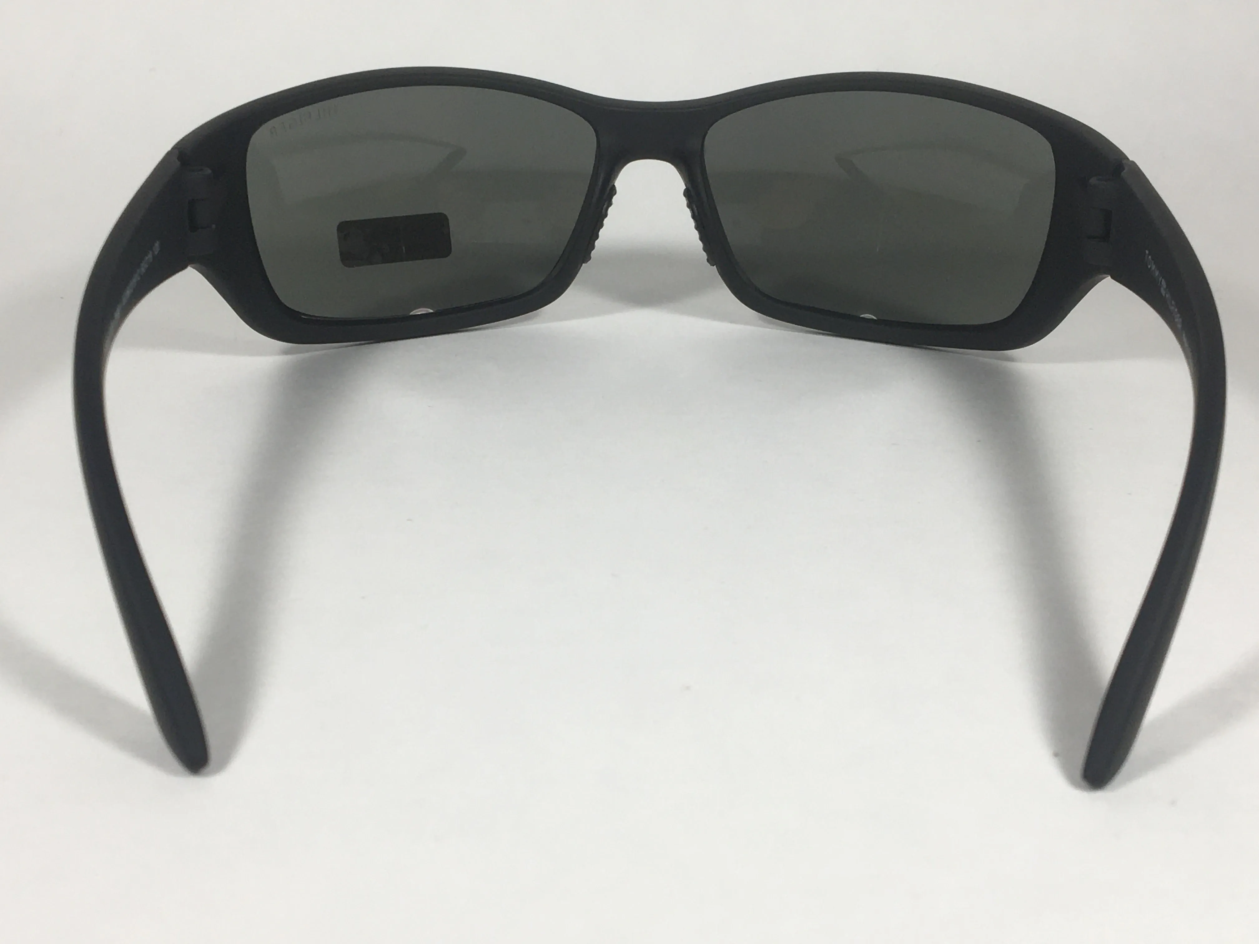 Tommy Hilfiger "Jesse" MP OM81 Sport Wrap Sunglasses Matte Black Green Lens