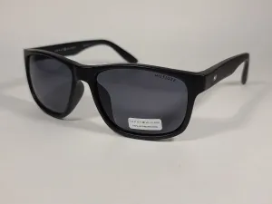Tommy Hilfiger Saint Rectangular Sunglasses Matte Black Frame Gray Lens SAINT MP OM492