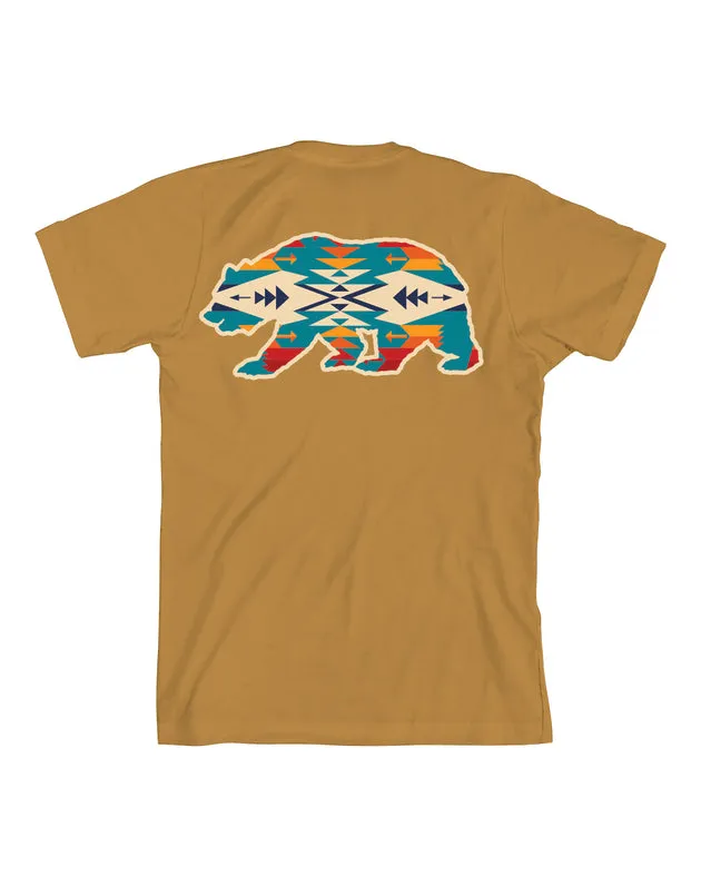 Tucson Bear Graphic Tee - Antique Gold