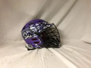 Used Cascade CPX Size Sr Black-Purple Lacrosse Helmet
