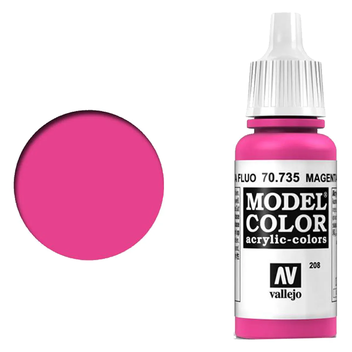 Vallejo Model Colour - Fluorescent Magenta 17 ml