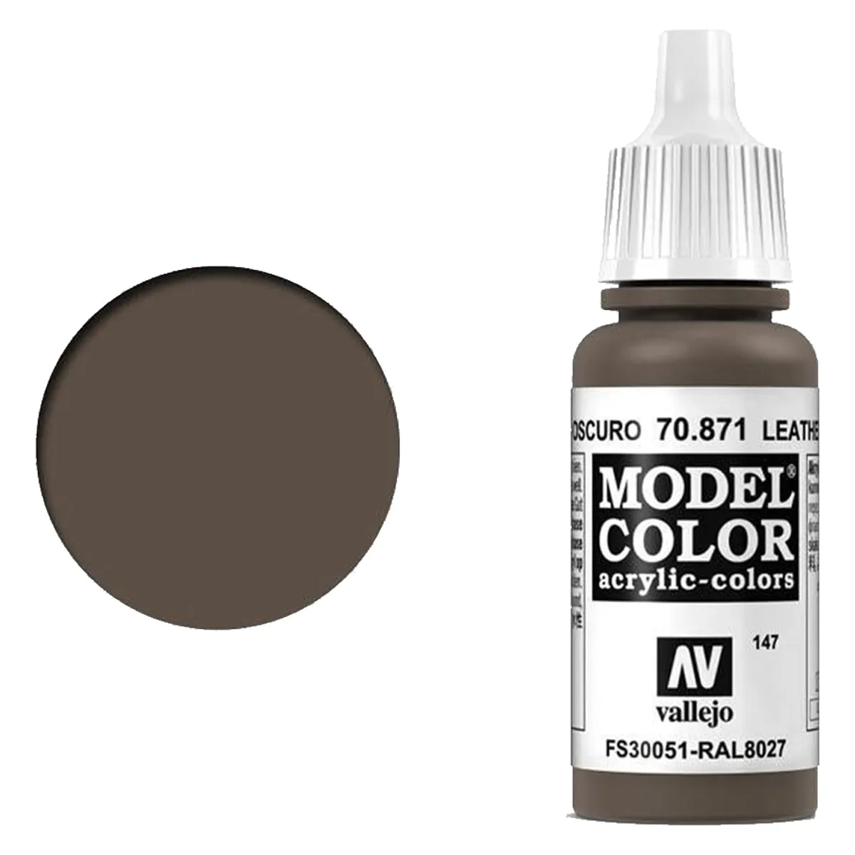 Vallejo Model Colour - Leather Brown 17 ml
