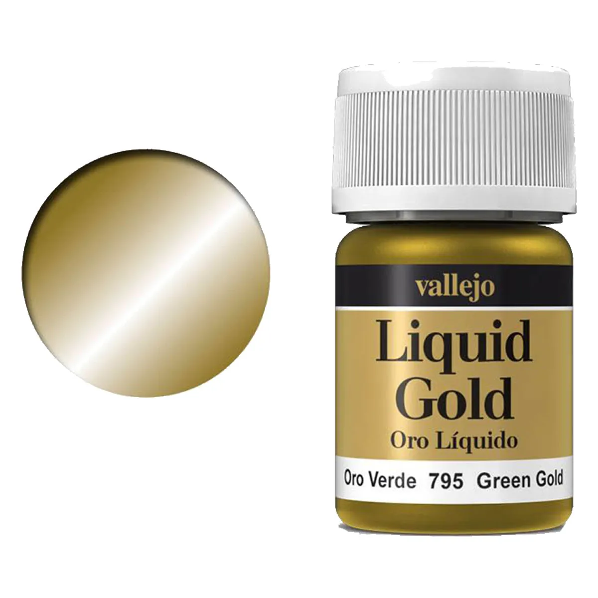 Vallejo Model Colour - Metallic Liquid Green Gold (Alcohol Base) 35 ml