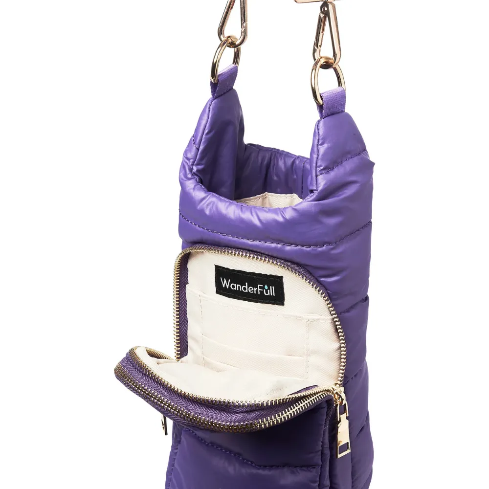 WanderFull Hydrobag Deep Violet With Mardi Gras Solid Strap
