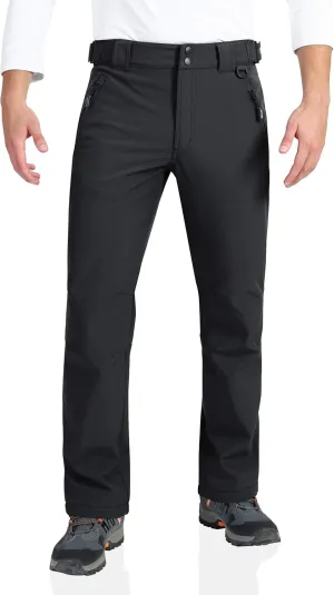 Waterproof Windproof Fleece-Lined Snow Pants