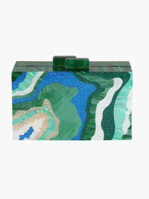 Wavy Acrylic Clutch