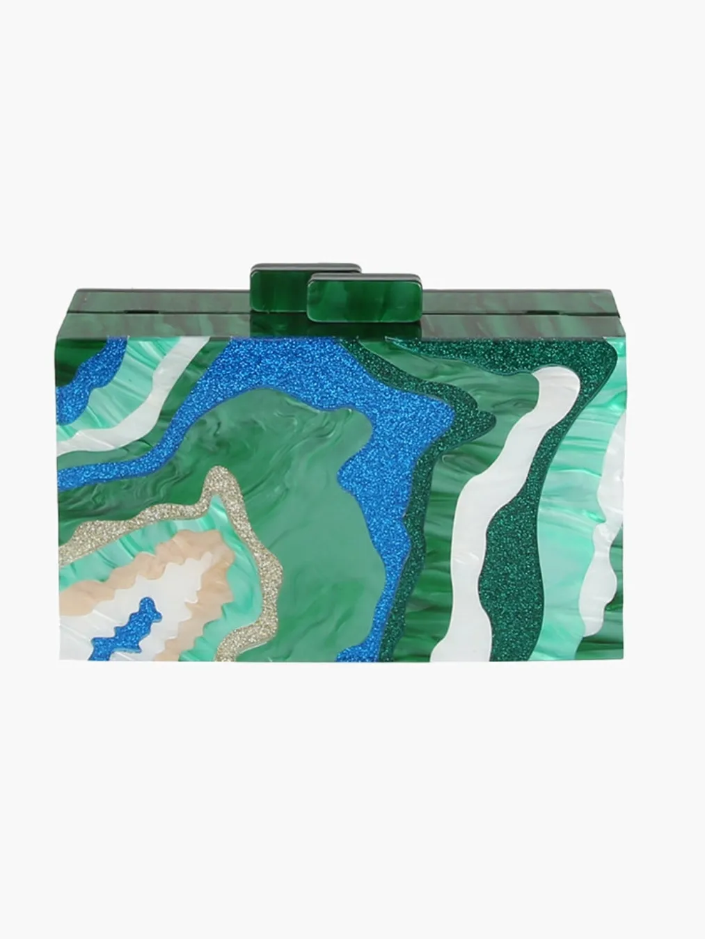 Wavy Acrylic Clutch