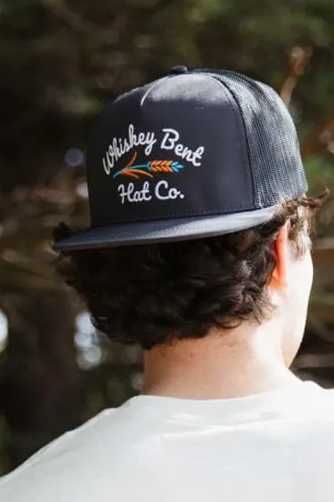 Whiskey Bent Troubador Trucker Hat for Men in Charcoal | TRBDR-CH