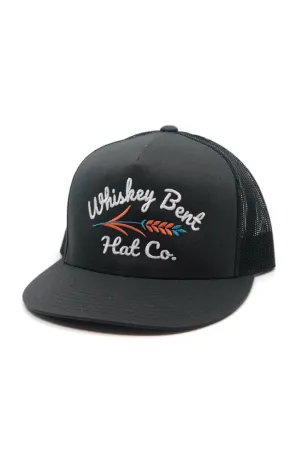 Whiskey Bent Troubador Trucker Hat for Men in Charcoal | TRBDR-CH